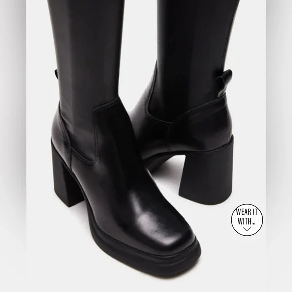 ZENOVIA Steve Madden Boots 8 - Picture 4 of 5